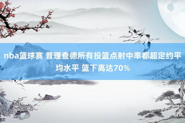 nba篮球赛 普理查德所有投篮点射中率都超定约平均水平 篮下高达70%